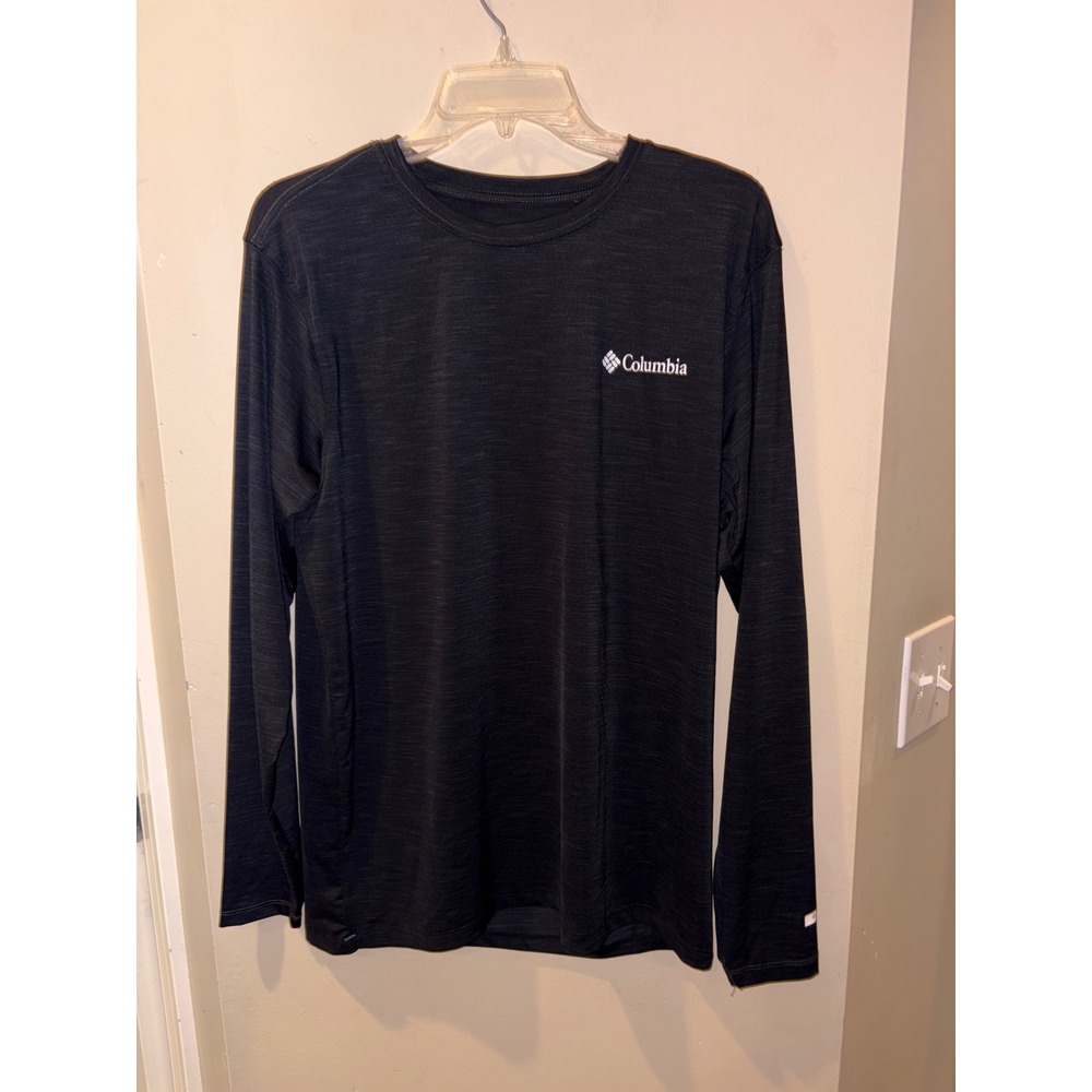 NWOT Columbia Mens Long Sleeve Performance Shirt Dark Gray Heathered Size Large
